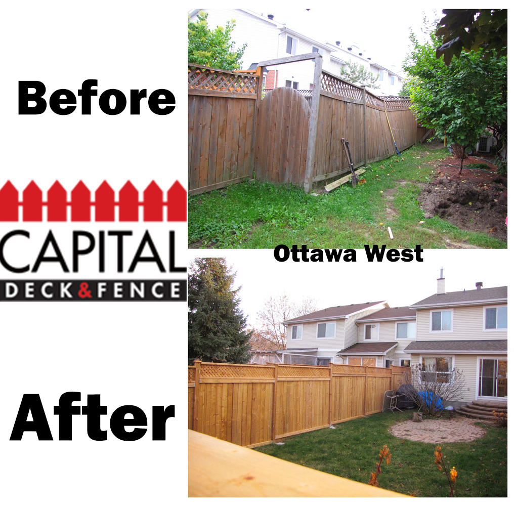 Capital Deck And Fence Before and After