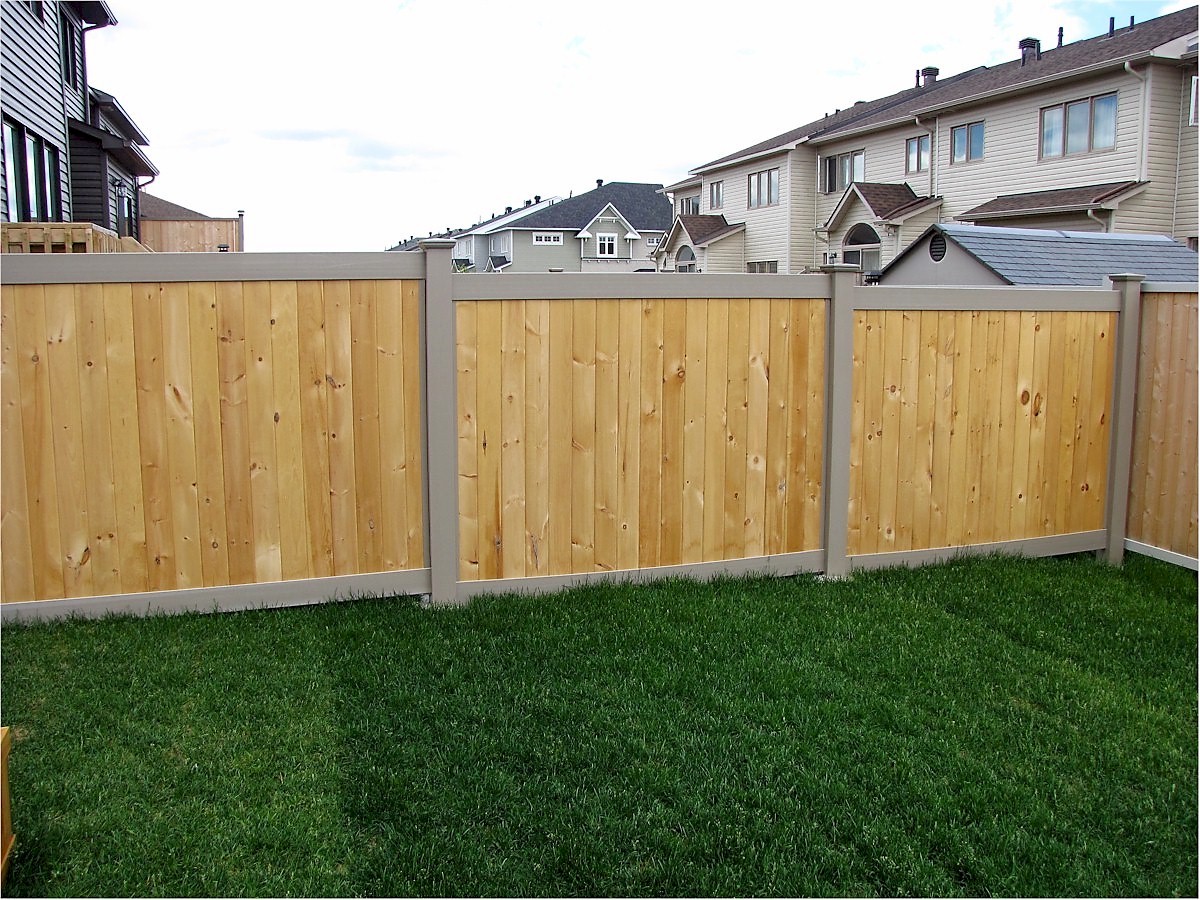Capital Deck And Fence - PVC Fence - Wood Inside